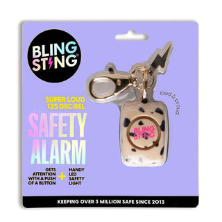 blingsting.com Mini Alarm Modern Cheetah Mini Safety Alarm