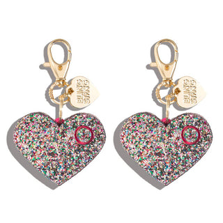 blingsting.com Personal Alarm Confetti Glitter Heart Safety Alarm | 2 Pack