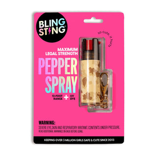 blingsting.com Safety Keychain Camo Pepper Sprays | 2 Pack