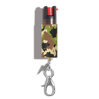 blingsting.com Safety Keychain Green Camo Camo Pepper Sprays