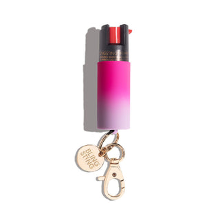 blingsting.com Safety Keychain Pink & Lavender Ombre Pepper Spray