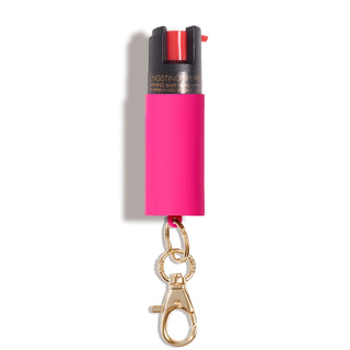 blingsting.com Safety Keychain Pink Soft Touch Pepper Spray