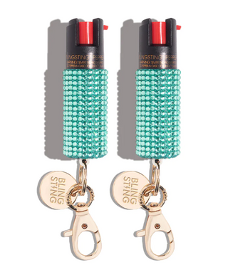 rhinestones pepper spray self defense tool for women