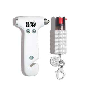 blingsting.com Car Safety Set Bright White Auto Emergency Duo