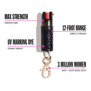 blingsting.com Gift Set Black Urban Girl 4-in-1 Self Defense & Auto Safety Set