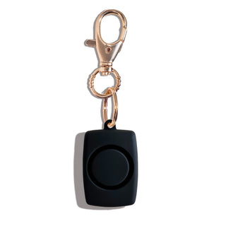 blingsting.com Mini Alarm Black Soft Touch Mini Safety Alarm