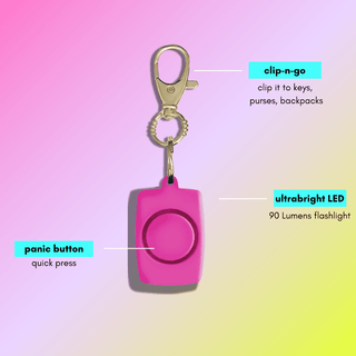 blingsting.com Mini Alarm Soft Touch Mini Safety Alarm | 2 Pack