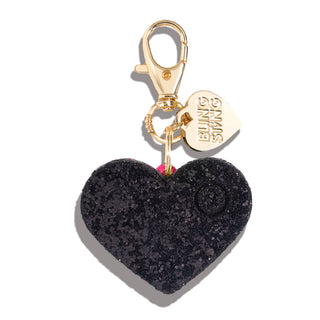 blingsting.com Personal Alarm Black Glitter Glitter Heart Safety Alarm