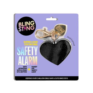 blingsting.com Personal Alarm Glitter Heart Safety Alarm