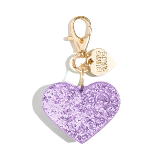 blingsting.com Personal Alarm Lavender Glitter Heart Safety Alarm