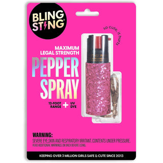 blingsting.com Safety Keychain Glitter Pepper Sprays