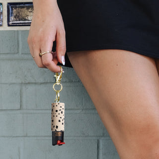 blingsting.com Safety Keychain Modern Cheetah Pepper Spray