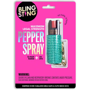 blingsting.com Safety Keychain Rhinestones Pepper Sprays