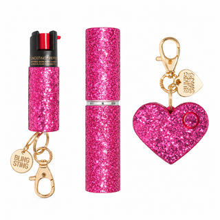blingsting.com Safety Keychain Set Heart Alarm Triple Threat 3-in-1 Set