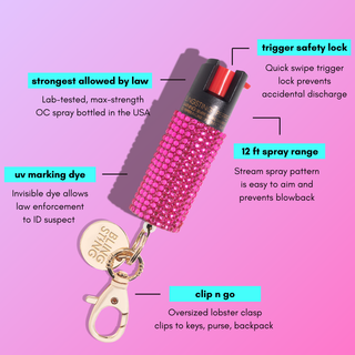 blingsting.com Safety Keychain Set Self Defense Duo
