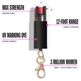 blingsting.com Safety Keychain Soft Touch Pepper Spray