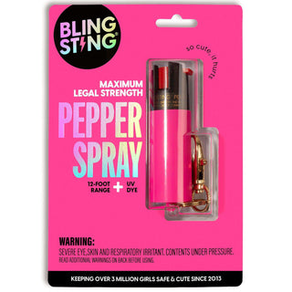 blingsting.com Safety Keychain Soft Touch Pepper Spray