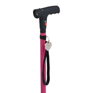 blingsting.com Walking Cane Personal Safety Cane | Pink Rhinestone